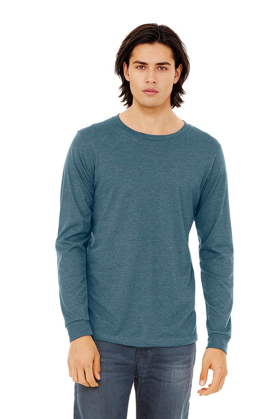 Unisex Heather CVC Long Sleeve Tee  Bella+Canvas  3501CVC LARGE, X-LARGE, & XX-LARGE
