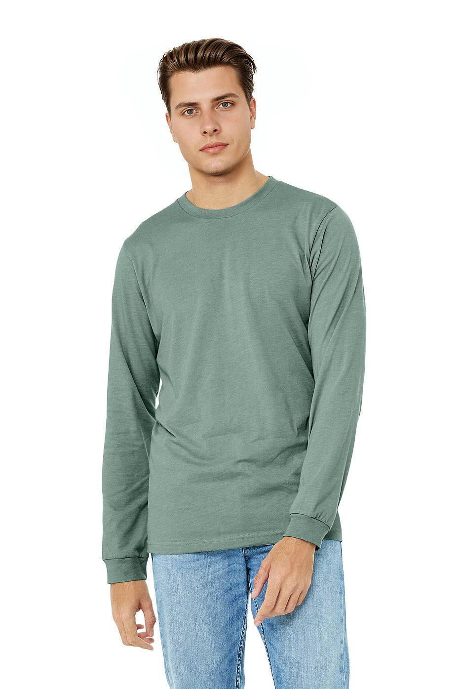 Unisex Heather CVC Long Sleeve Tee  Bella+Canvas  3501CVC LARGE, X-LARGE, & XX-LARGE