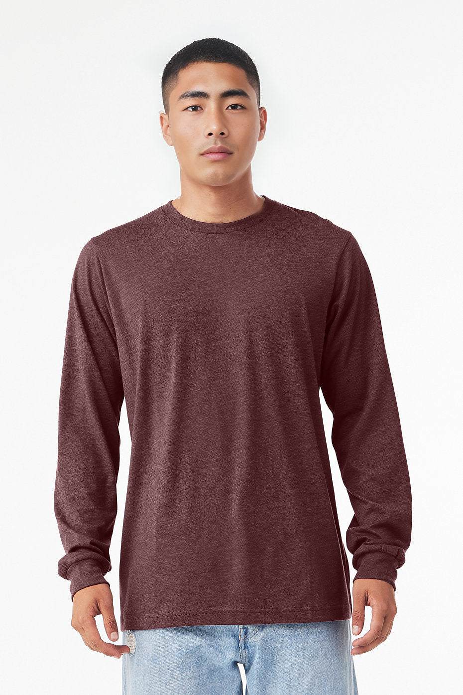 Unisex Heather CVC Long Sleeve Tee  Bella+Canvas  3501CVC LARGE, X-LARGE, & XX-LARGE