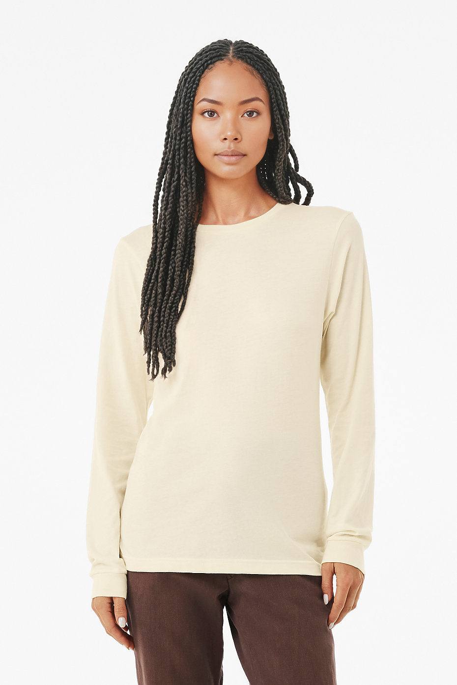 Unisex Heather CVC Long Sleeve Tee  Bella+Canvas  3501CVC LARGE, X-LARGE, & XX-LARGE