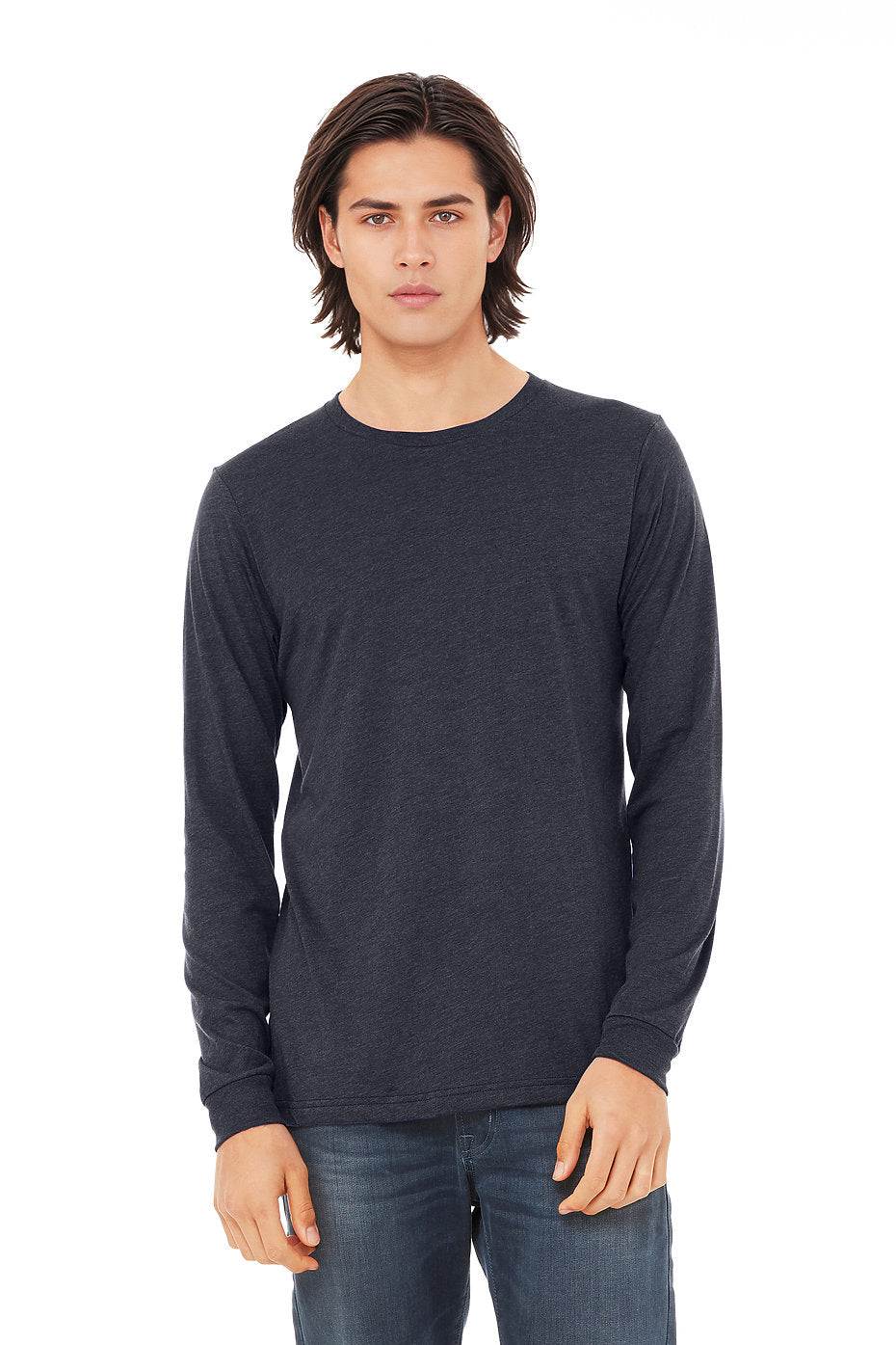 Unisex Heather CVC Long Sleeve Tee  Bella+Canvas  3501CVC LARGE, X-LARGE, & XX-LARGE