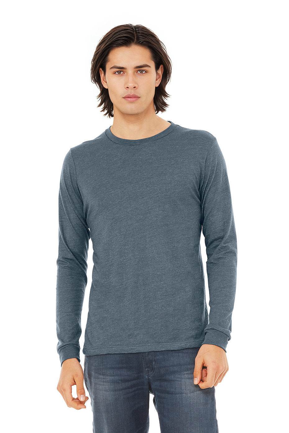 Unisex Heather CVC Long Sleeve Tee  Bella+Canvas  3501CVC LARGE, X-LARGE, & XX-LARGE