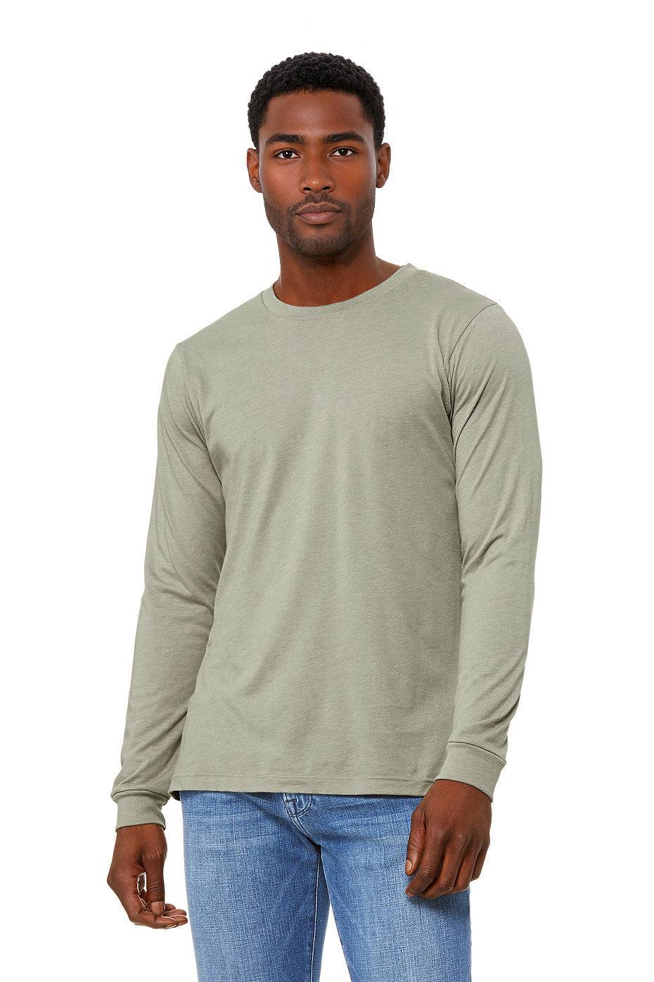 Unisex Heather CVC Long Sleeve Tee  Bella+Canvas  3501CVC LARGE, X-LARGE, & XX-LARGE