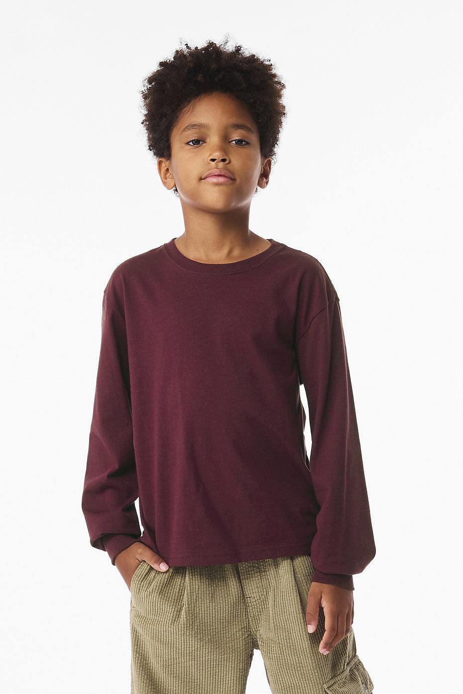 Youth Heavyweight Long Sleeve Tee  Bella+Canvas  3511Y