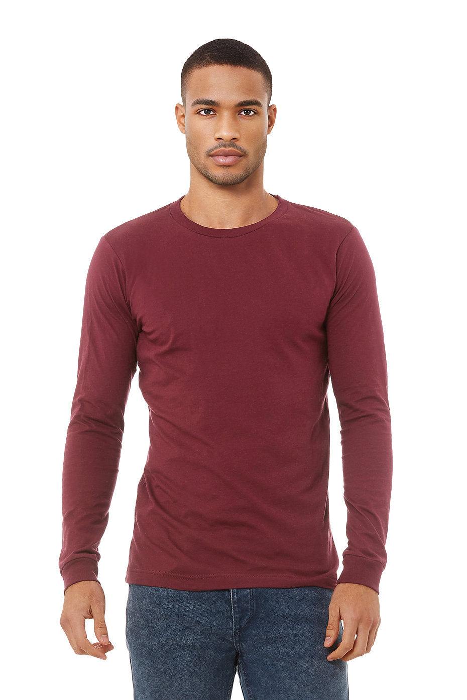 Unisex Triblend Long Sleeve Tee  Bella+Canvas  3513  X-LARGE, XX-LARGE, & XXX-LARGE