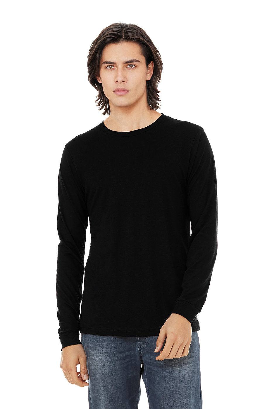 Unisex Triblend Long Sleeve Tee  Bella+Canvas  3513  X-LARGE, XX-LARGE, & XXX-LARGE