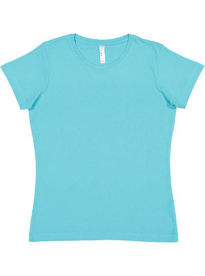 Women's Fine Jersey Tee  LAT  3516  LARGE