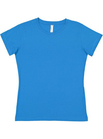 Women's Fine Jersey Tee  LAT  3516  LARGE