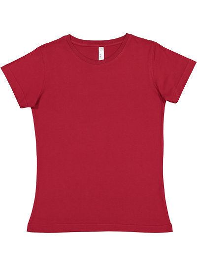 Women's Fine Jersey Tee  LAT  3516  LARGE