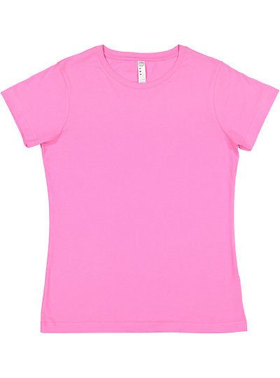Women's Fine Jersey Tee  LAT  3516  LARGE