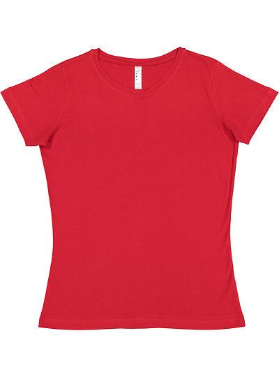 Women's Fine Jersey Tee  LAT  3516  LARGE