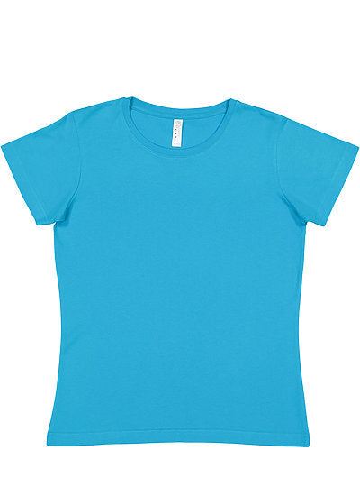 Women's Fine Jersey Tee  LAT  3516  LARGE