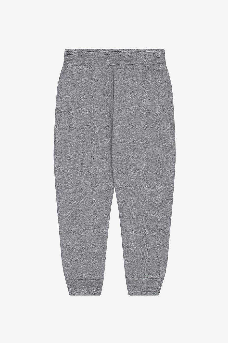 Toddler Sponge Fleece jogger sweatpants with elastic waistband and ribbed cuffs in athletic heather gray