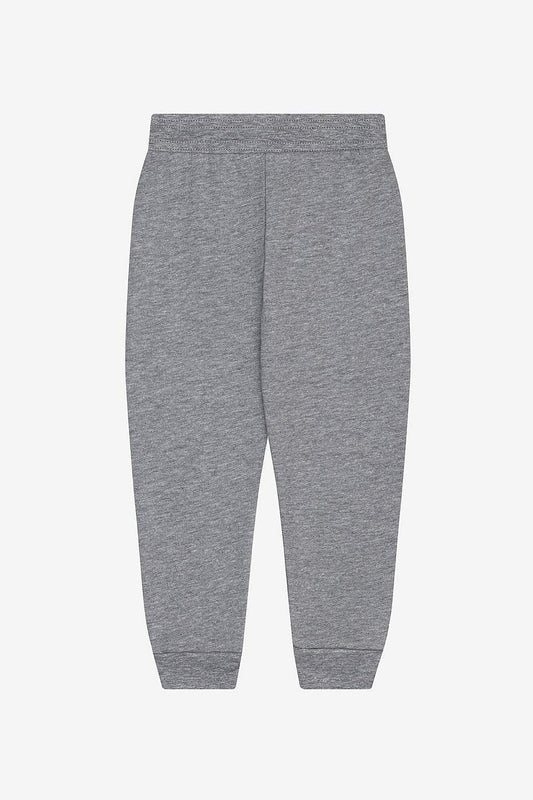 Toddler Sponge Fleece jogger sweatpants with elastic waistband and ribbed cuffs in athletic heather gray