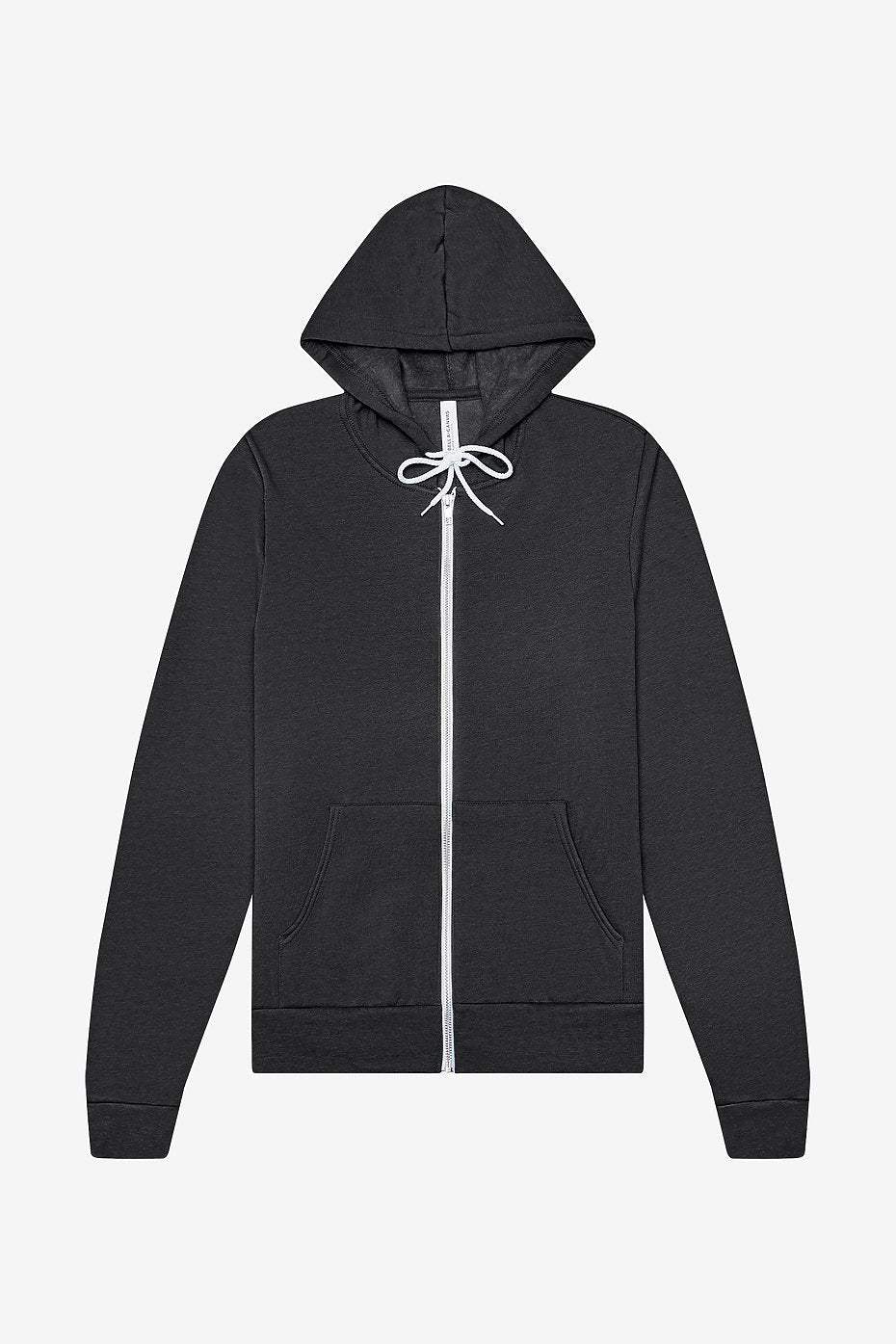 Unisex Sponge Fleece Full-Zip Hoodie  Bella+Canvas  3739  MEDIUM & LARGE