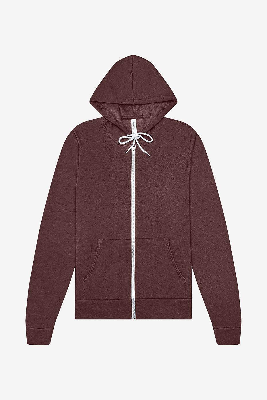 Unisex Sponge Fleece Full-Zip Hoodie  Bella+Canvas  3739  MEDIUM & LARGE