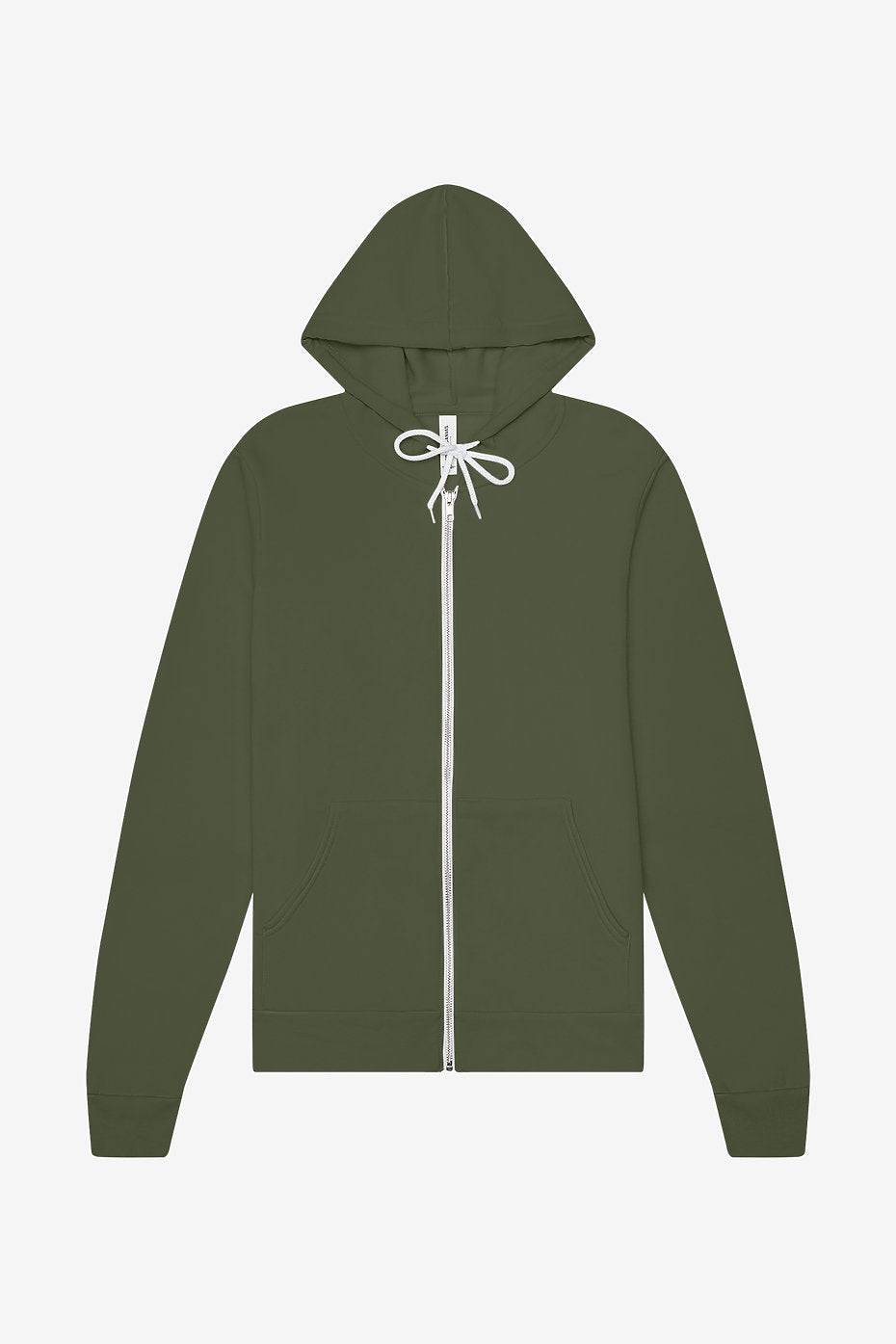 Unisex Sponge Fleece Full-Zip Hoodie  Bella+Canvas  3739  MEDIUM & LARGE