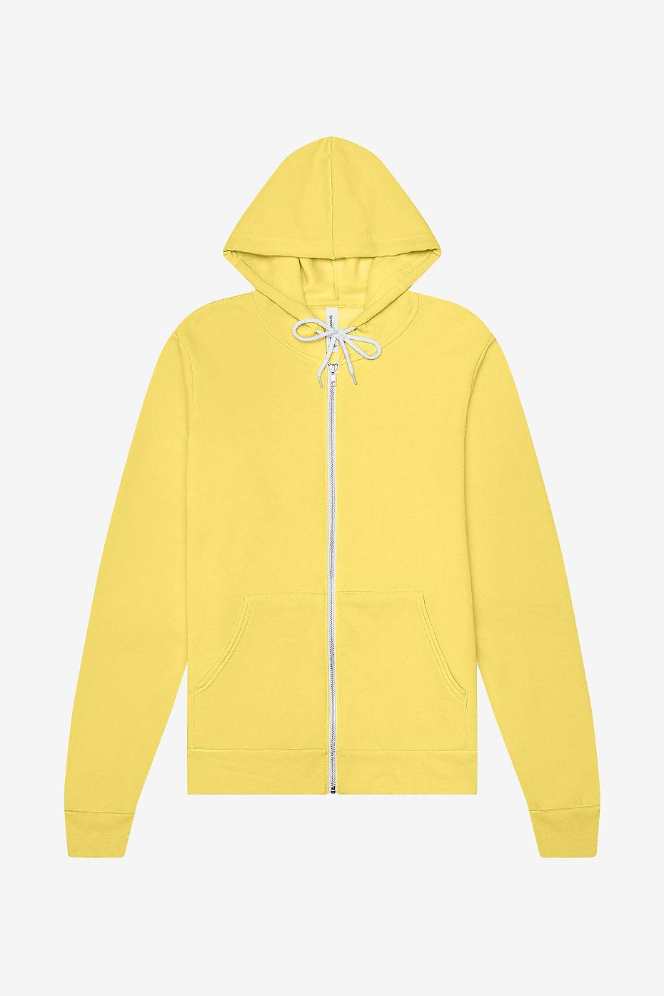 Unisex Sponge Fleece Full-Zip Hoodie  Bella+Canvas  3739  MEDIUM & LARGE