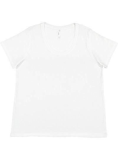 Women's Curvy Fine Jersey Tee  LAT  3816