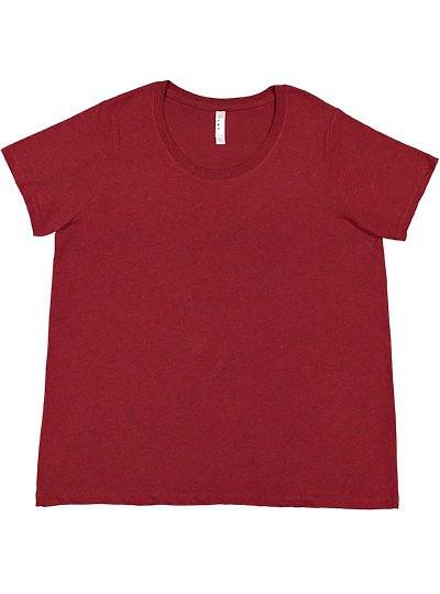 Women's Curvy Fine Jersey Tee  LAT  3816
