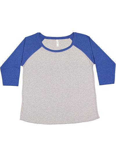 Women's Curvy Baseball Tee  LAT  3830