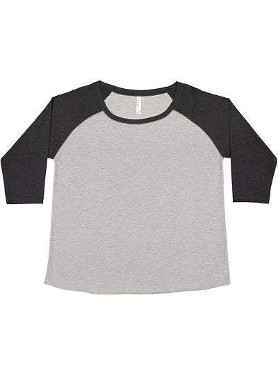 Women's Curvy Baseball Tee  LAT  3830