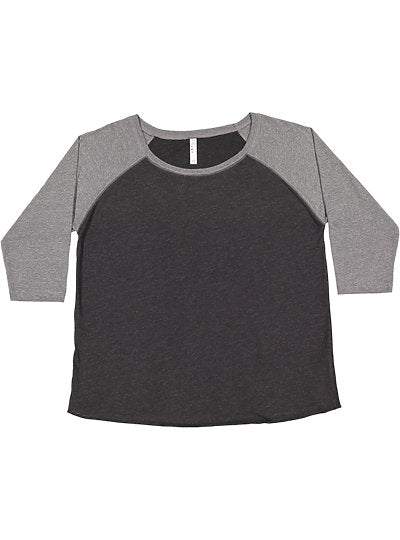 Women's Curvy Baseball Tee  LAT  3830