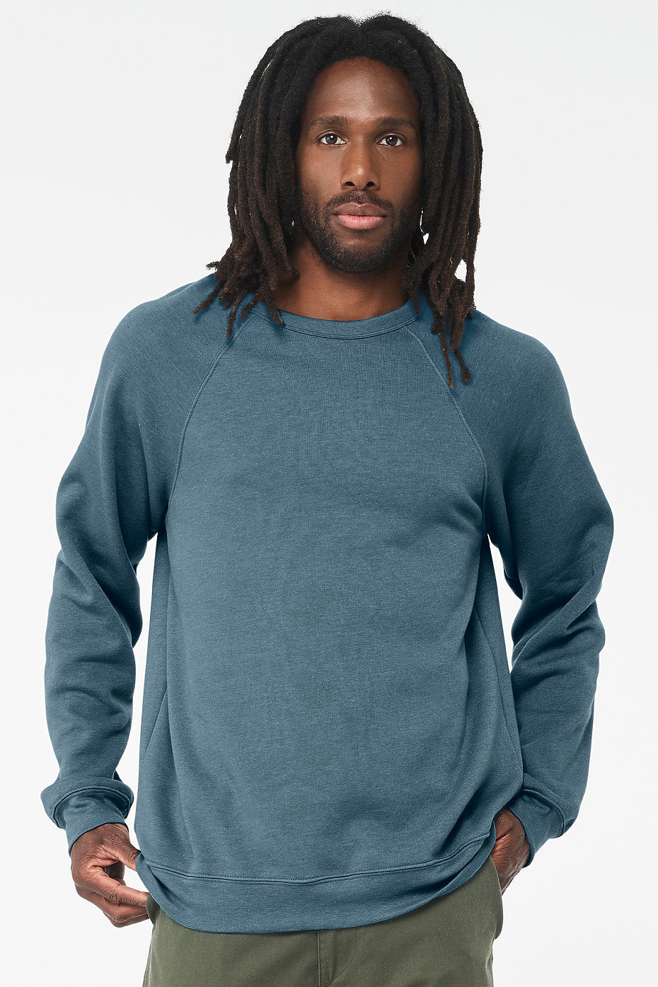 Unisex Sponge Fleece Raglan Sweatshirt Bella+Canvas 3901  LARGE & X-LARGE