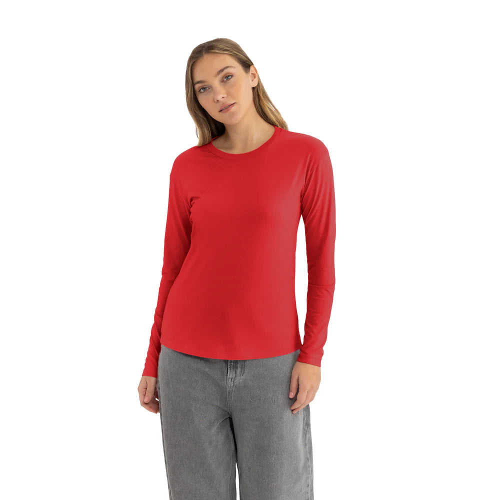 3911 Women's Cotton Relaxed Long Sleeve T-shirt  Next Level