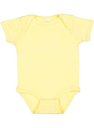 Infant Baby Rib Bodysuit  Rabbit Skins  4400  APPLE TO GOLD
