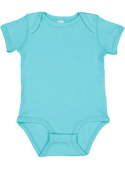 Infant Baby Rib Bodysuit  Rabbit Skins  4400  APPLE TO GOLD