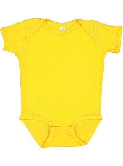 Infant Baby Rib Bodysuit  Rabbit Skins  4400  APPLE TO GOLD