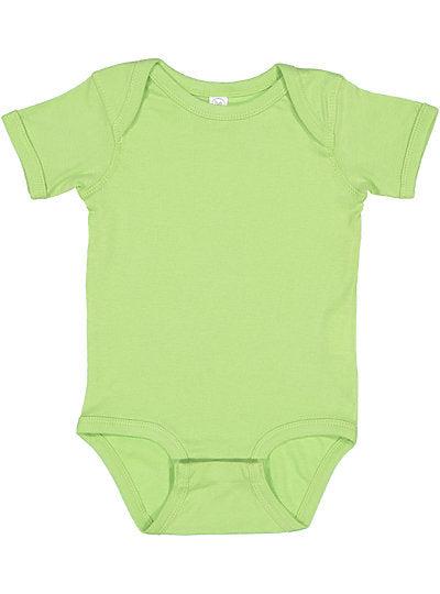 infant Baby Rib Bobysuit  Rabbit Skins  4400 (CONT'D)  GRANITE HEATHER TO NATURAL HEATHER