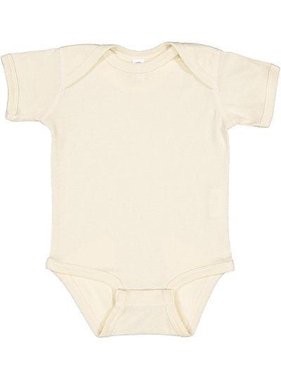 infant Baby Rib Bobysuit  Rabbit Skins  4400 (CONT'D)  GRANITE HEATHER TO NATURAL HEATHER