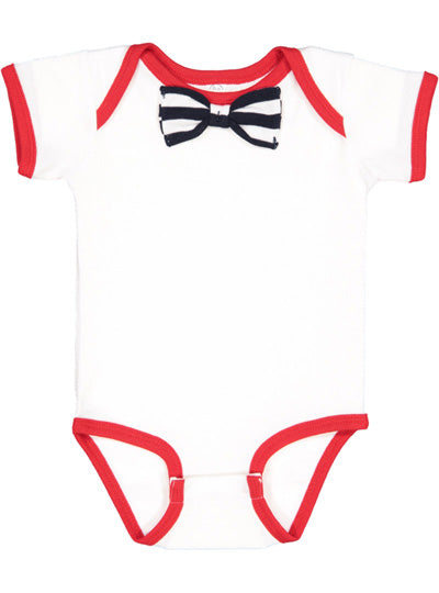 Infant Bow Tie Bodysuit  Rabbit Skins  4407