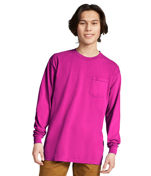Comfort Colors Heavyweight Adult Long Sleeve Pocket T-Shirt  4410  SMALL - LARGE