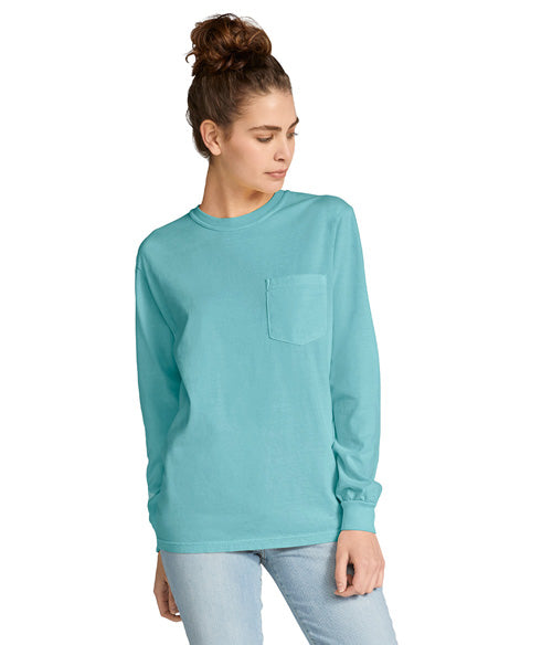 Comfort Colors Heavyweight Adult Long Sleeve Pocket T-Shirt  4410  SMALL - LARGE