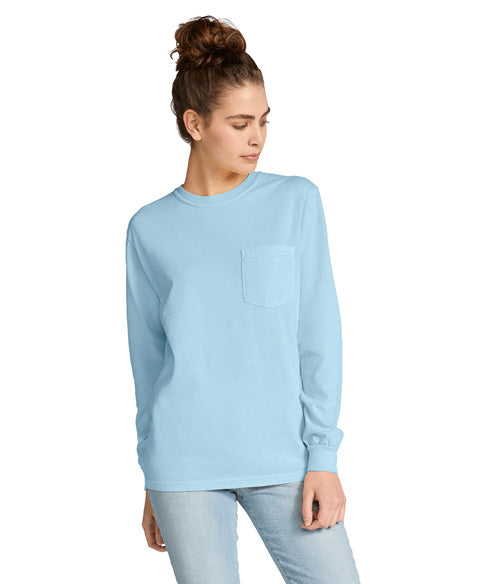 Comfort Colors Heavyweight Adult Long Sleeve Pocket T-Shirt  4410  SMALL - LARGE