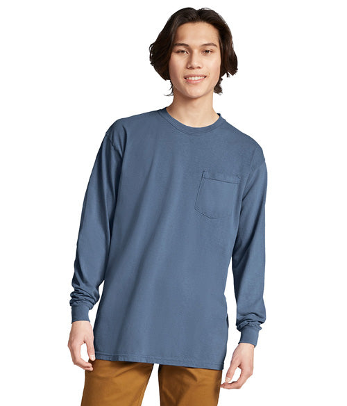 Comfort Colors Heavyweight Adult Long Sleeve Pocket T-Shirt  4410  SMALL - LARGE