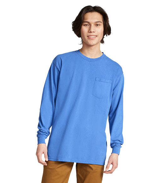 Comfort Colors Heavyweight Adult Long Sleeve Pocket T-Shirt  4410  SMALL - LARGE