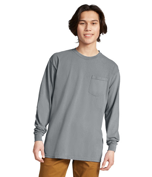 Comfort Colors Heavyweight Adult Long Sleeve Pocket T-Shirt  4410  SMALL - LARGE