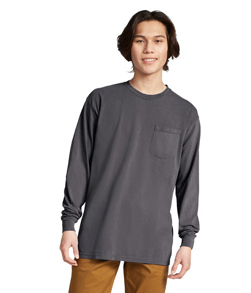 Comfort Colors Heavyweight Adult Long Sleeve Pocket T-Shirt  4410  SMALL - LARGE