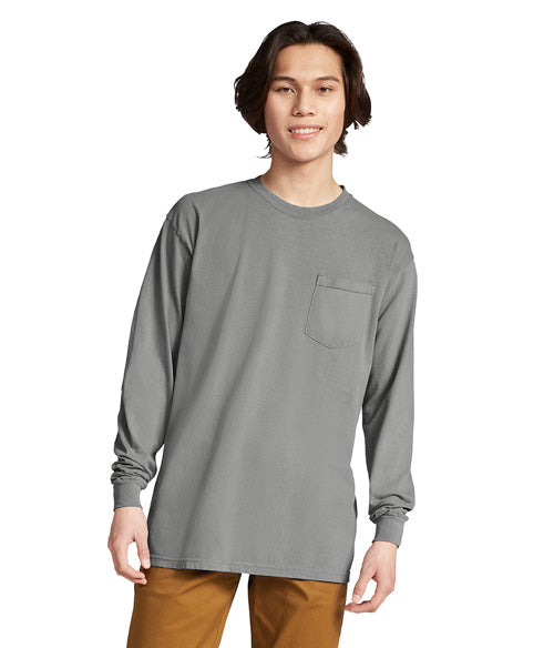 Comfort Colors Heavyweight Adult Long Sleeve Pocket T-Shirt  4410  SMALL - LARGE