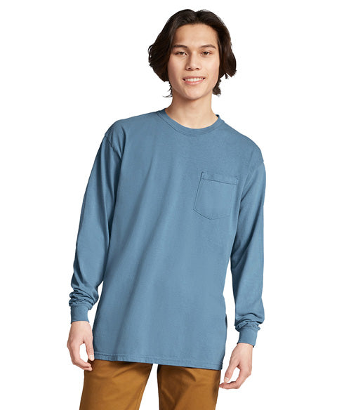 Comfort Colors Heavyweight Adult Long Sleeve Pocket T-Shirt  4410  SMALL - LARGE