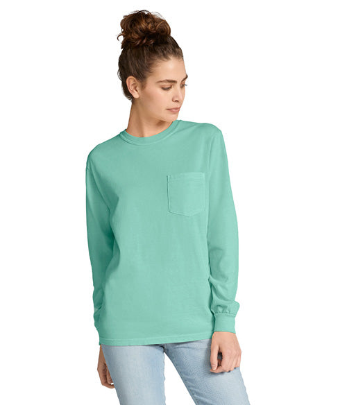 Comfort Colors Heavyweight Adult Long Sleeve Pocket T-Shirt  4410  SMALL - LARGE