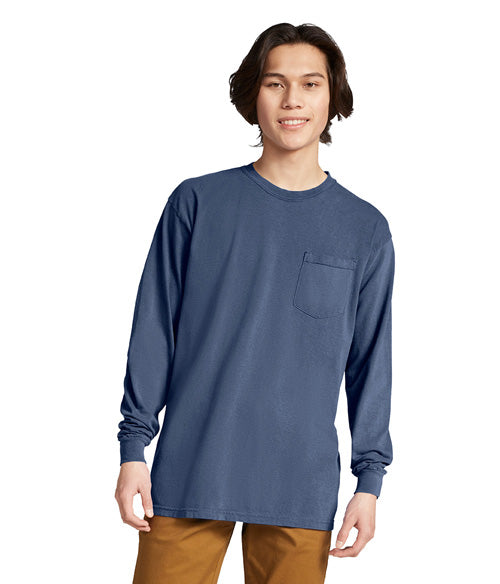 Comfort Colors Heavyweight Adult Long Sleeve Pocket T-Shirt  4410  SMALL - LARGE