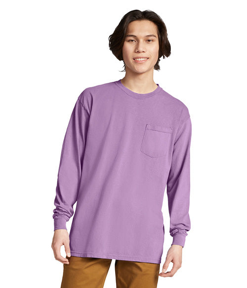 Comfort Colors Heavyweight Adult Long Sleeve Pocket T-Shirt  4410  SMALL - LARGE