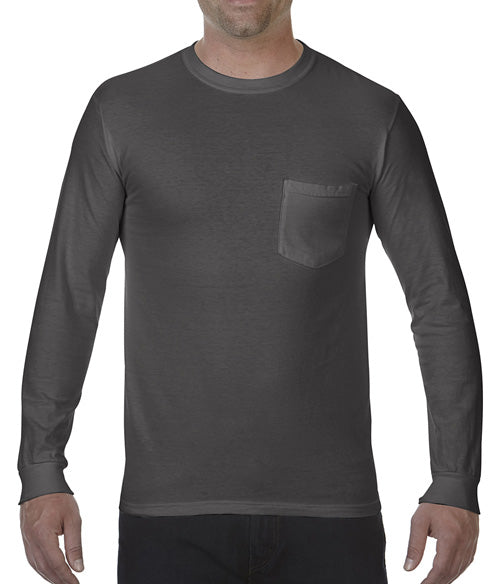 Comfort Colors Heavyweight Adult Long Sleeve Pocket T-Shirt  4410  SMALL - LARGE