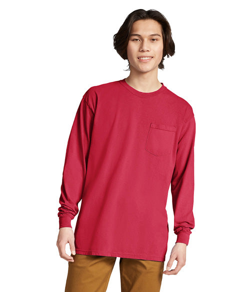 Comfort Colors Heavyweight Adult Long Sleeve Pocket T-Shirt  4410  SMALL - LARGE
