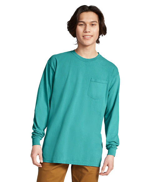 Comfort Colors Heavyweight Adult Long Sleeve Pocket T-Shirt  4410  SMALL - LARGE